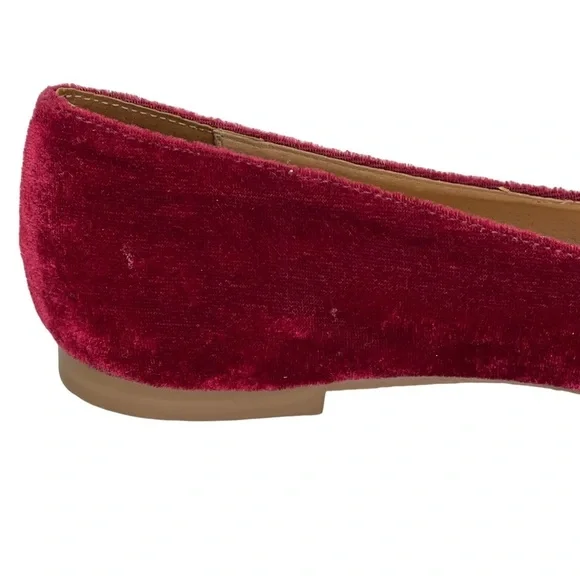 Jack Rogers Heidi Bordeaux Velvet Womens Flats Size 5.5M NWOB - Picture 12 of 16